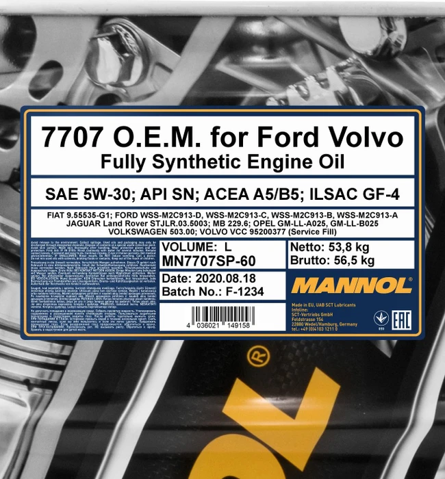 Mannol 7707 O.E.M. 5W-30 60l