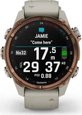 Garmin Descent Mk3i 43mm mit Silikonarmband bronze/french grey