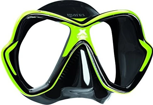 Mares X-Vision Zweiglasmaske lime/black