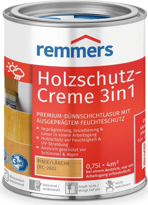 Remmers Holzschutz-Creme pinie/lärche, 750ml