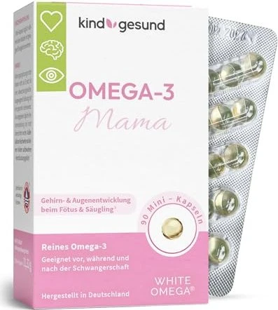 White Omega Pearlz Mama Omega-3 Kapseln, 90 Stück