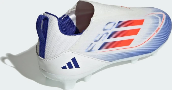 adidas F50 League Laceless FG/MG cloud white/solar red/lucid blue (Junior)