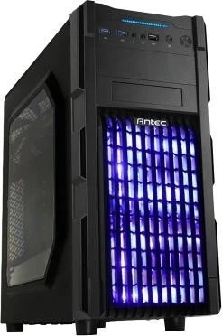 Antec GX200, Acrylfenster, Lüfter LED blau