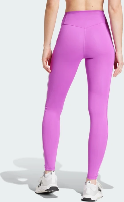adidas Optime 3-Streifen Full-Length Hose lang purple burst (Damen)