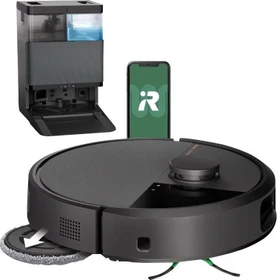 iRobot Roomba Plus 505 Combo + AutoWash Dock Saug-/Wischroboter schwarz inkl. Absaug-/Reinigungsstation