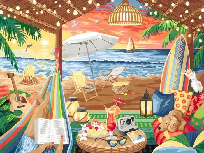 Ravensburger Malen nach Zahlen Cozy Cabana