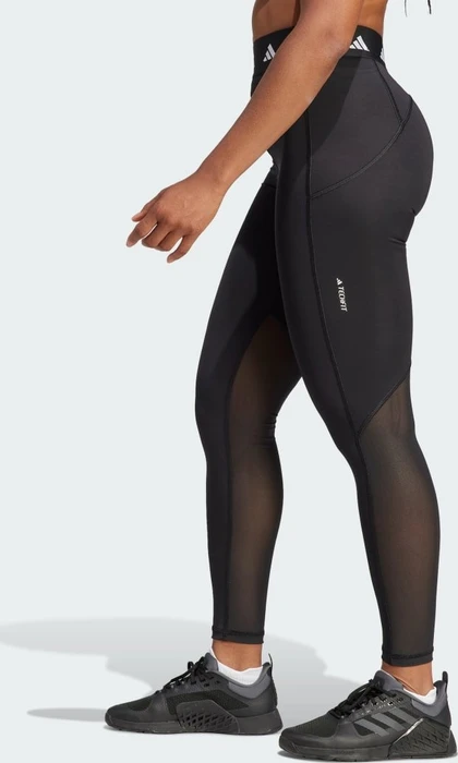 adidas TECHFIT Stash Pocket Full-Length Hose lang black/white (Damen)