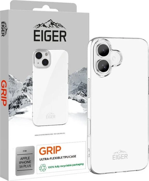 Eiger Grip Case für Apple iPhone 16 Plus transparent
