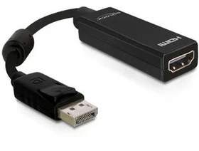 DeLOCK DisplayPort 1.1/HDMI Adapterkabel schwarz, 0.22m