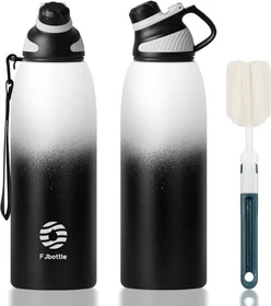 FJbottle Magnetische Isolierflasche 1.5l weiß/schwarz