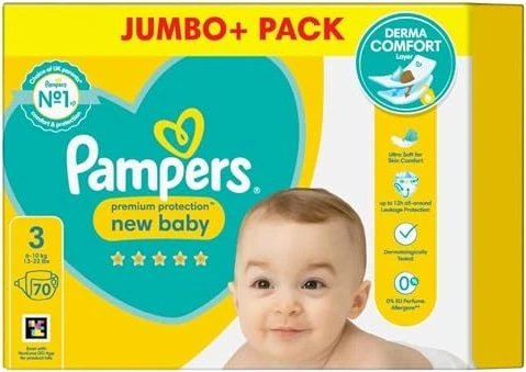 Pampers Premium Protection Gr.3 Einwegwindel, 6-10kg, 70 Stück