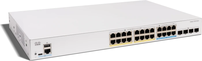 Cisco Catalyst 1300X Rackmount Gigabit Managed Switch, 24x RJ-45, 4x SFP28, 740W PoE++