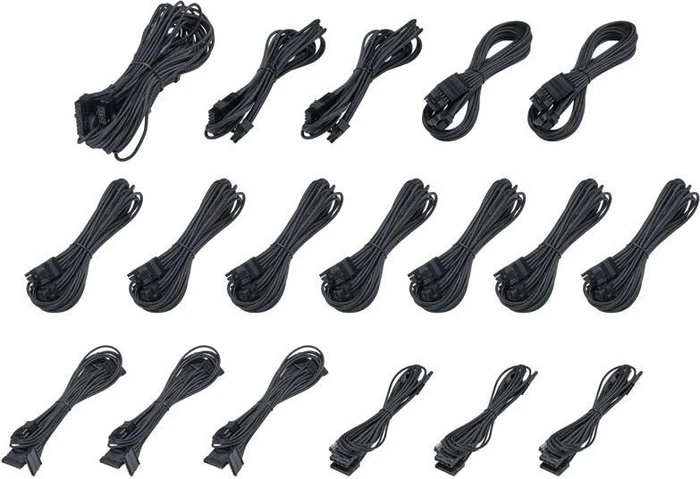 Phanteks Revolt Cable Kit, PCIe Gen5 Komplett-Set, schwarz