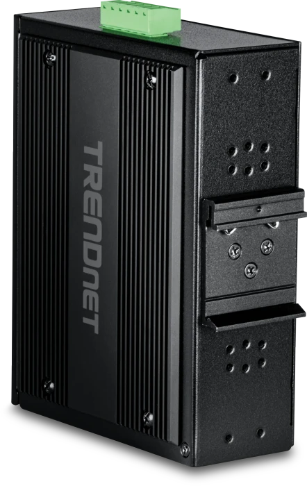 TRENDnet TI Hardened Industrial Railmount Gigabit Switch, 8x RJ-45, 2x RJ-45/SFP, 400W PoE++