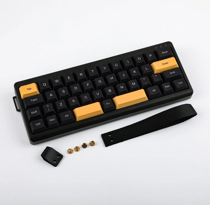 Epomaker TH40, Gold Black, LEDs RGB, Cherry Profil, hot-swap, Epomaker Wisteria, USB/Bluetooth, US