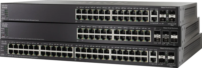 Cisco SG500X Rackmount Gigabit Managed Stacking Switch, 24x RJ-45, 2x SFP+