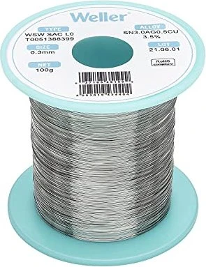 Weller WSW SAC L0 Lötzinn 0.3mm, 500g