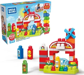Mattel Mega Bloks Fisher-Price First Builders Musikspaß-Bauernhof mit Geräuschen