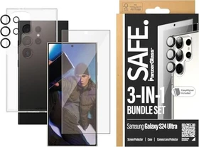 PanzerGlass Safe 3-in-1 Protection Pack für Samsung Galaxy S24 Ultra