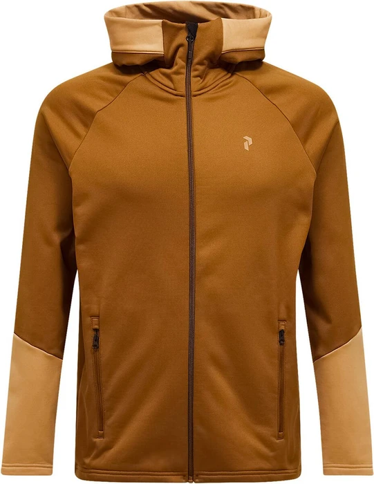 Peak Performance Rider Essentials Midlayer Zip Hood Jacke earthy summit/sierra sand (Herren)