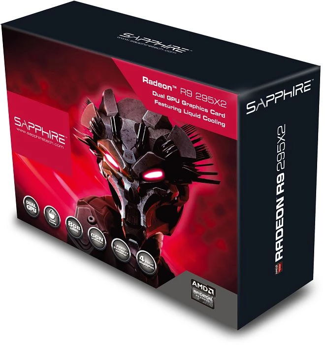 Sapphire Radeon R9 295X2, 2x 4GB GDDR5, DVI, 4x mDP, full retail