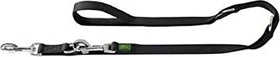 Hunter Extra Long Verstellbare Führleine für Hunde, Nylon, extra lang, strapazierfähhig, pflegeleicht, 2x300cm, schwarz