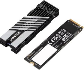 GIGABYTE AORUS Gen4 7300 SSD 2TB, M.2 2280 / M-Key / PCIe 4.0 x4, Kühlkörper