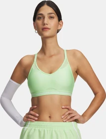 Under Armour Crossback Low Sport-BH lumos lime/white (Damen)