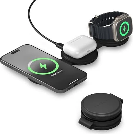Satechi OntheGo 3-in-1 Charger schwarz