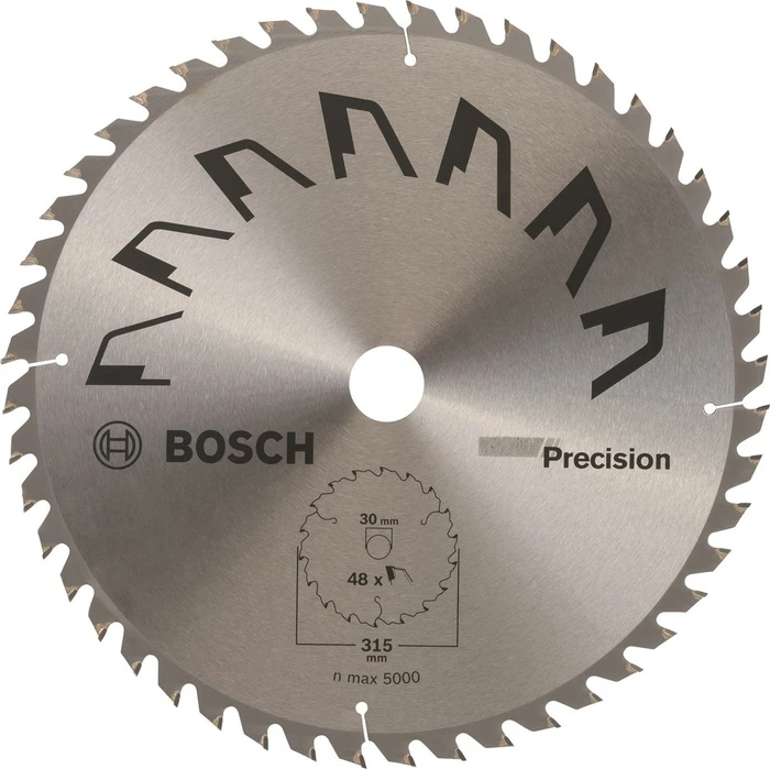 Bosch DIY Precision Kreissägeblatt 48Z, 315x3.2x30mm, 1 Stück