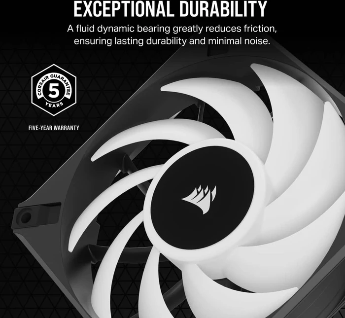 Corsair AF Series iCUE AF120 RGB Elite Triple Fan Kit, schwarz, LED-Steuerung, 120mm, 3er-Pack