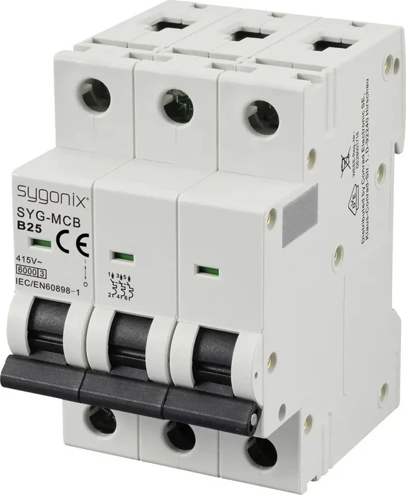 Sygonix Leitungsschutzschalter 3polig 25A 415 V/AC