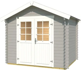 Weka 209 250x200cm Gerätehaus hellgrau