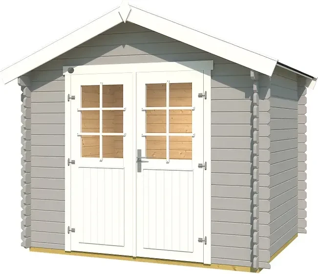 Weka 209 250x200cm Gerätehaus hellgrau