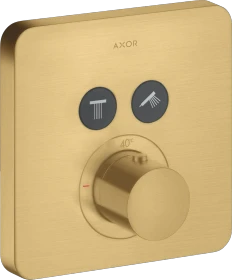 Hansgrohe Axor ShowerSelect softcube Thermostat mit 2 Ventilen brushed gold optic