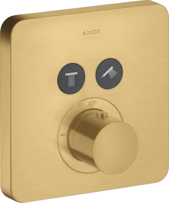Hansgrohe Axor ShowerSelect softcube Thermostat mit 2 Ventilen brushed gold optic