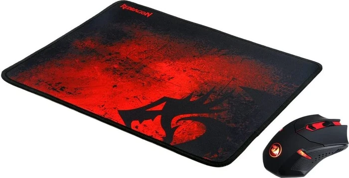Redragon M601-3 Centrophorus schwarz/rot, inkl. Mousepad, USB