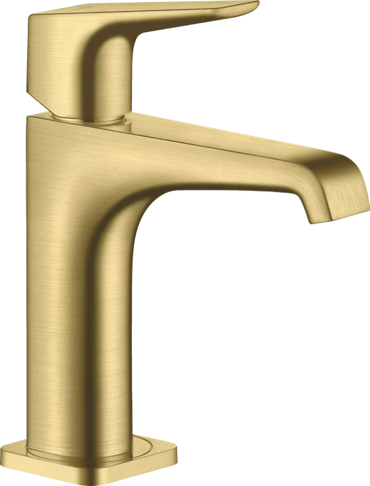 Hansgrohe Axor Citterio 130 mit Hebelgriff und Ablaufgarnitur brushed brass