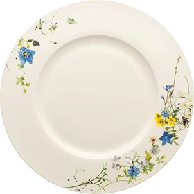 Rosenthal Brillance Bone China Fleurs des Alpes Speiseteller mit Fahne 28cm
