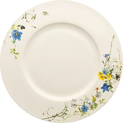 Rosenthal Brillance Bone China Fleurs des Alpes Speiseteller mit Fahne 28cm