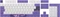 Dark Project Violet Horizons Multilingual Keycaps, Kunststoff (PBT) Double-Shot, CSA-Profil, weiß/violett, 177 Tasten, ANSI & ISO Vorschaubild