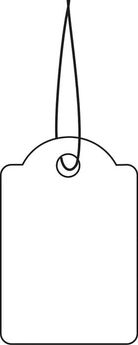 Herma Aushängeschilder mit rotem Faden 18x28mm, weiß, 1000 Stück