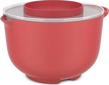 Mepal Rührschüssel Chef It mit Spritzdeckel 3l coral
