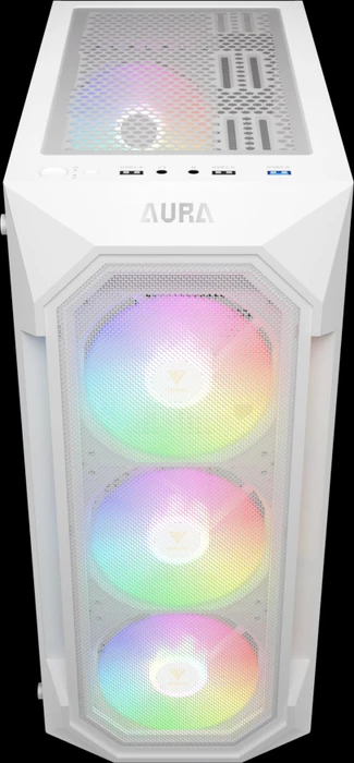 Gamdias Aura GC1 Elite WH, weiß, Glasfenster