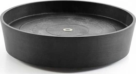 Ecopots Amsterdam Blumentopfuntersetzer mit Rollen rund 41cm dark grey