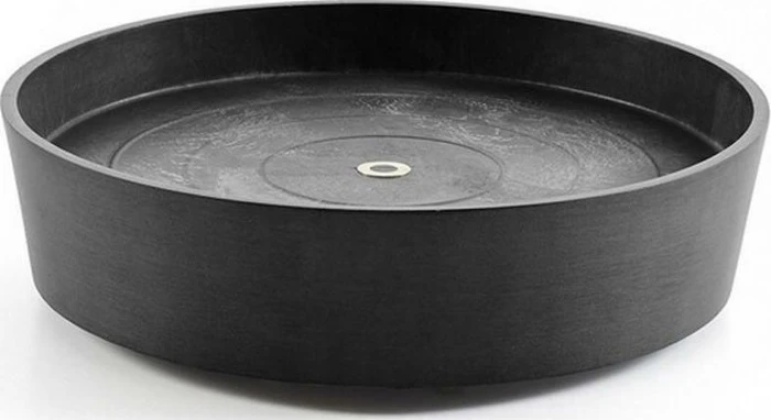 Ecopots Amsterdam Blumentopfuntersetzer mit Rollen rund 41cm dark grey