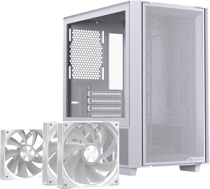 Einarex Pulse PM150 RGB White, weiß, Glasfenster