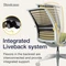 Steelcase Think Bürostuhl mit Armlehnen, beige/avokadogrün Vorschaubild