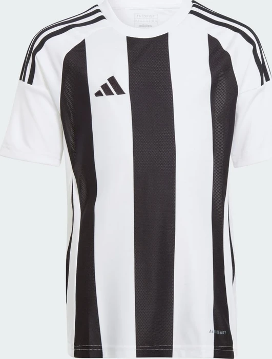 adidas Striped 24 Trikot kurzarm weiß/schwarz (Junior)