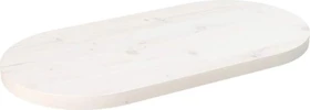 vidaXL ovale Tischplatte 70x35cm weiß